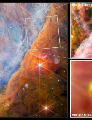 FOTO. Telescopul spațial James Webb a detectat o moleculă a vieții în nebuloasa Orion