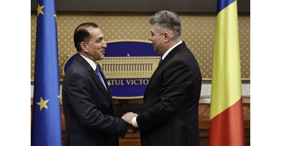 Marcel Ciolacu, întâlnire cu ambasadorul Iordaniei la Bucureşti