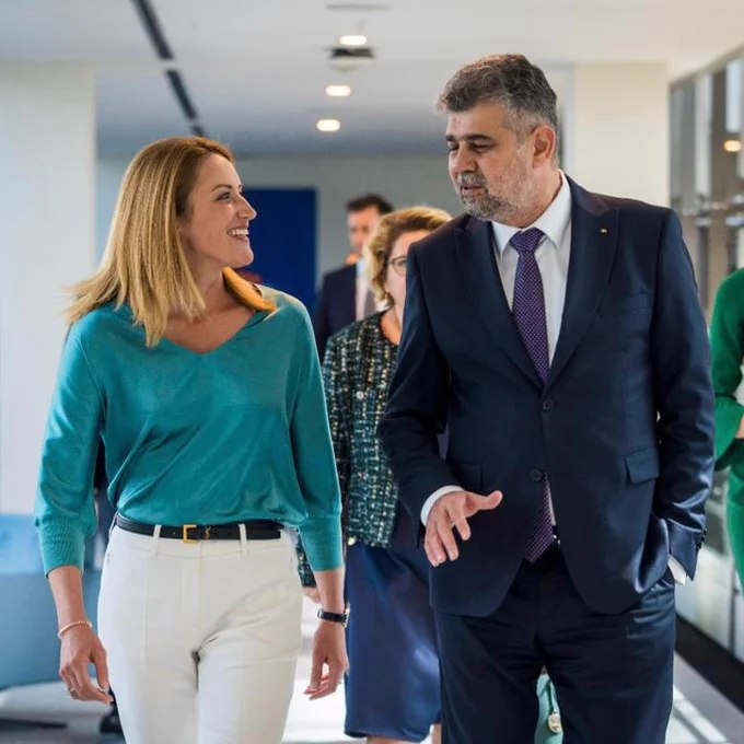 Președintele Parlamentului European și Comisiei Europene, mesaje de susținere pentru România, dupa întalnirea cu Marcel Ciolacu