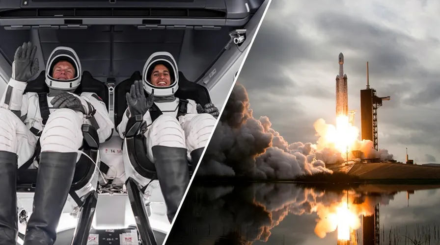 Trei astronauți au plecat către Stația Spațială la bordul Spacex