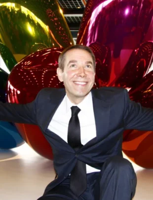 Jeff Koons pune artă pe lună